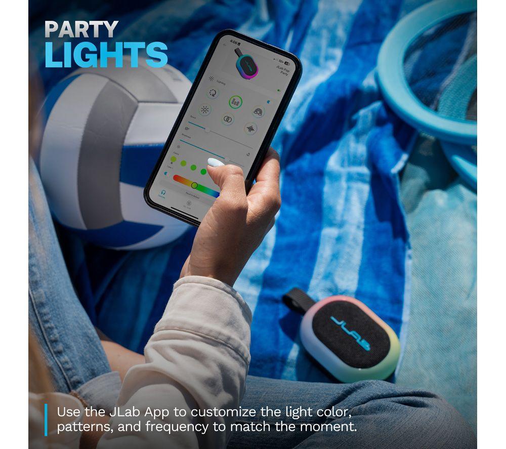 JLAB Pop Party Portable Bluetooth Speaker - Black image number 3 of 8