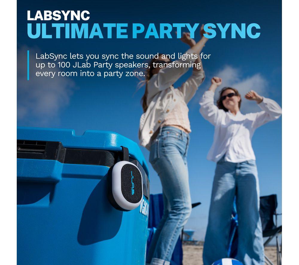 JLAB Pop Party Portable Bluetooth Speaker - Black image number 4 of 8