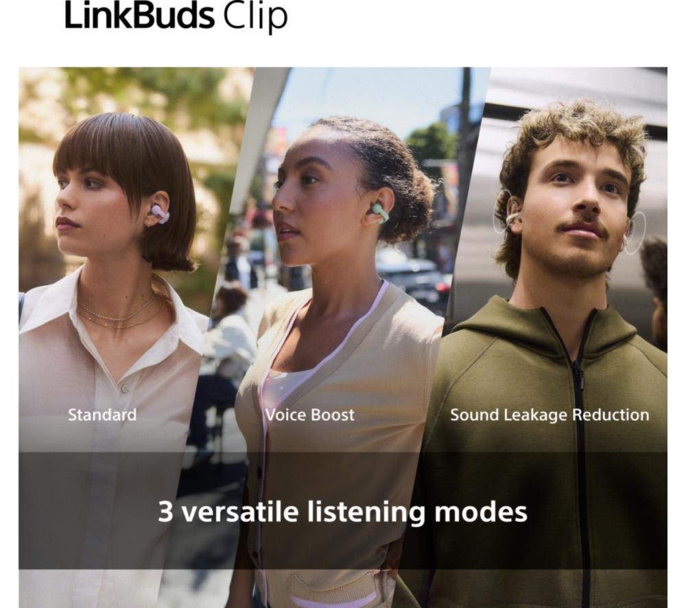 Buy SONY LinkBuds Clip Open Wireless Bluetooth Earbuds - Black