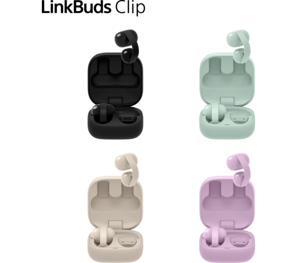 SONY LinkBuds Clip Open Wireless Bluetooth Earbuds - Greige image number 14 of 18