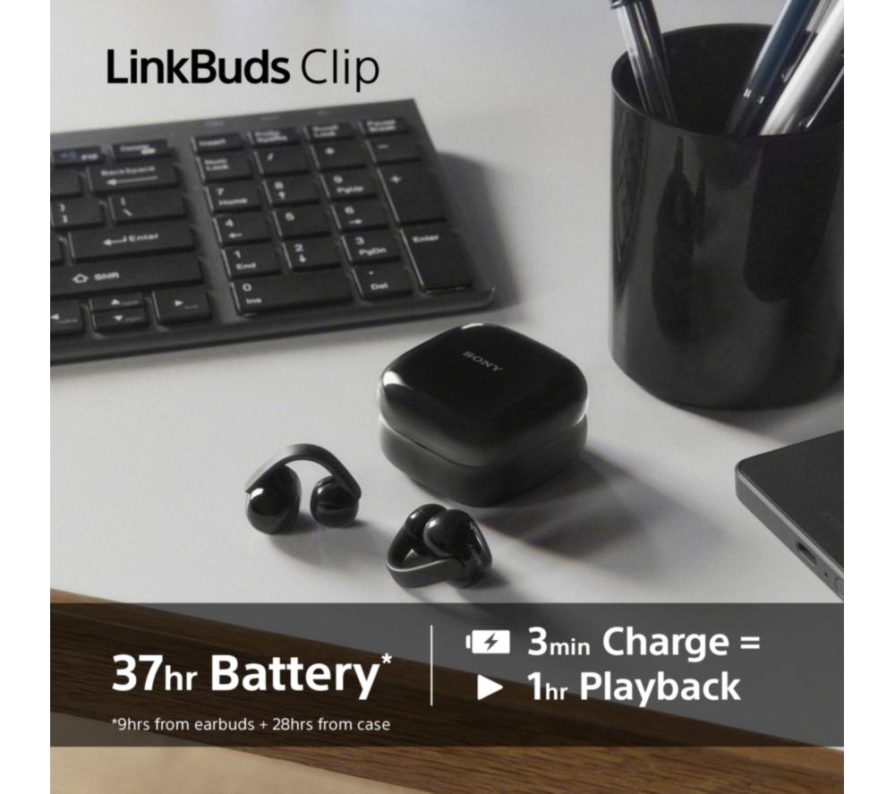 SONY LinkBuds Clip Open Wireless Bluetooth Earbuds - Green image number 9 of 18