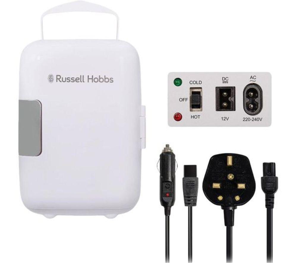 RUSSELL HOBBS Retro RH4CLR1001 Mini Cooler - White image number 3 of 9