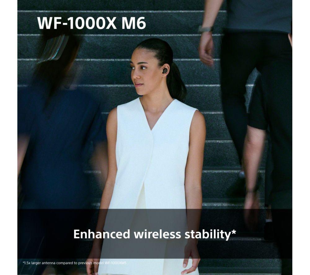 SONY WF-1000XM6 Wireless Bluetooth Noise-Cancelling Earbuds - Black image number 7 of 19