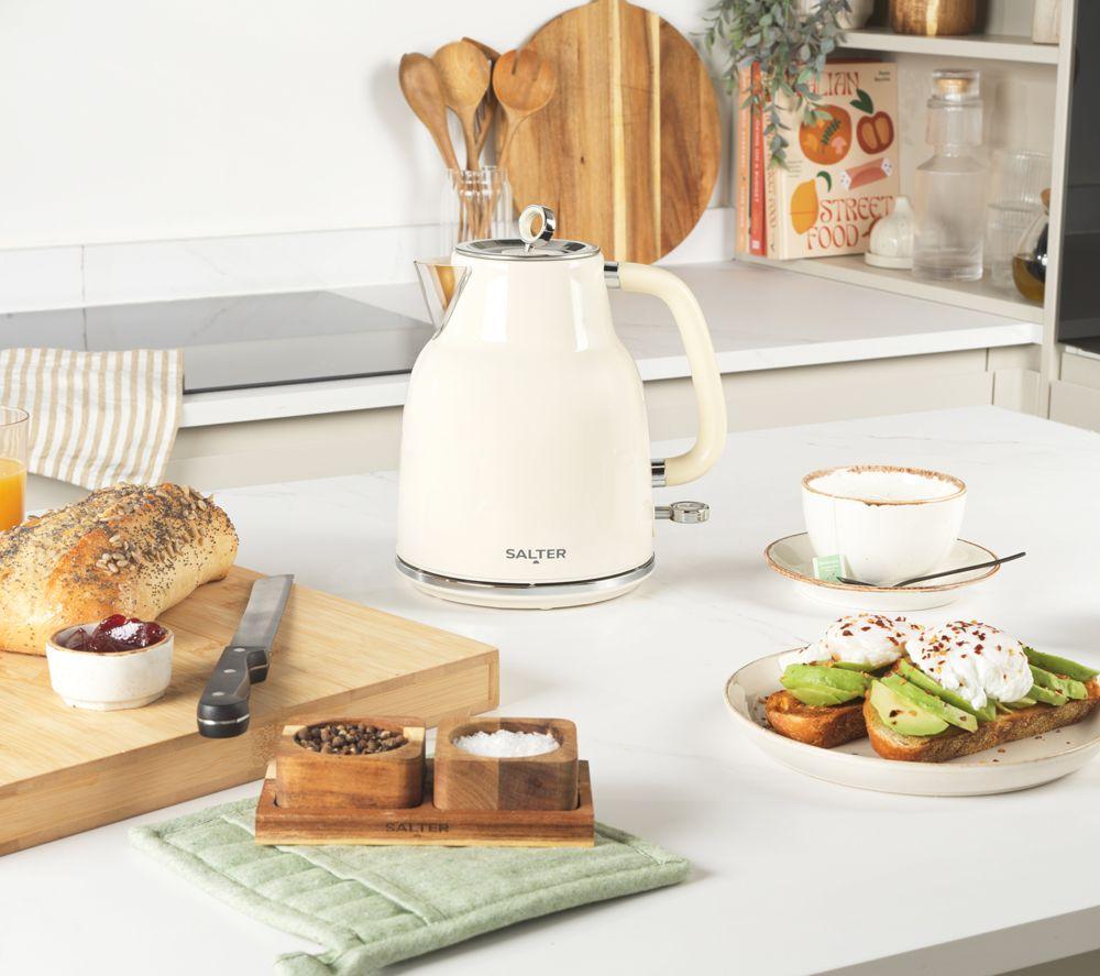 SALTER COMBO-9064 Retro Kettle & 2-Slice Toaster Bundle - Cream image number 2 of 7