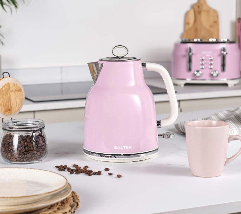 SALTER COMBO-9766 Retro Jug Kettle and 2-Slice Toaster Bundle - Pink image number 6 of 8