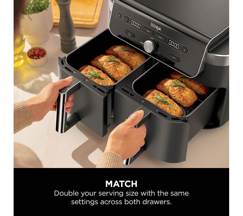 NINJA 6-in-1 DualZone XL DZ901UK 9.5L Air Fryer &ndash; Grey image number 4 of 11