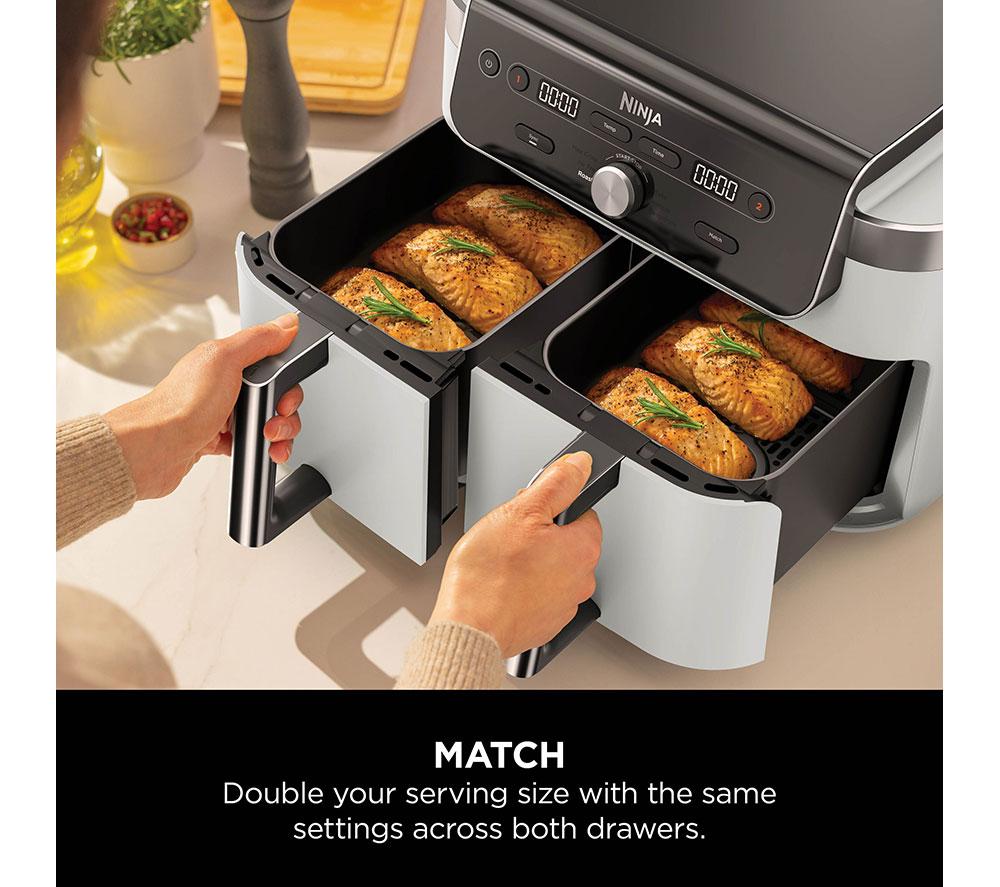 NINJA 6-in-1 DualZone XL DZ901UKWH 9.5L Air Fryer &ndash; White image number 4 of 12