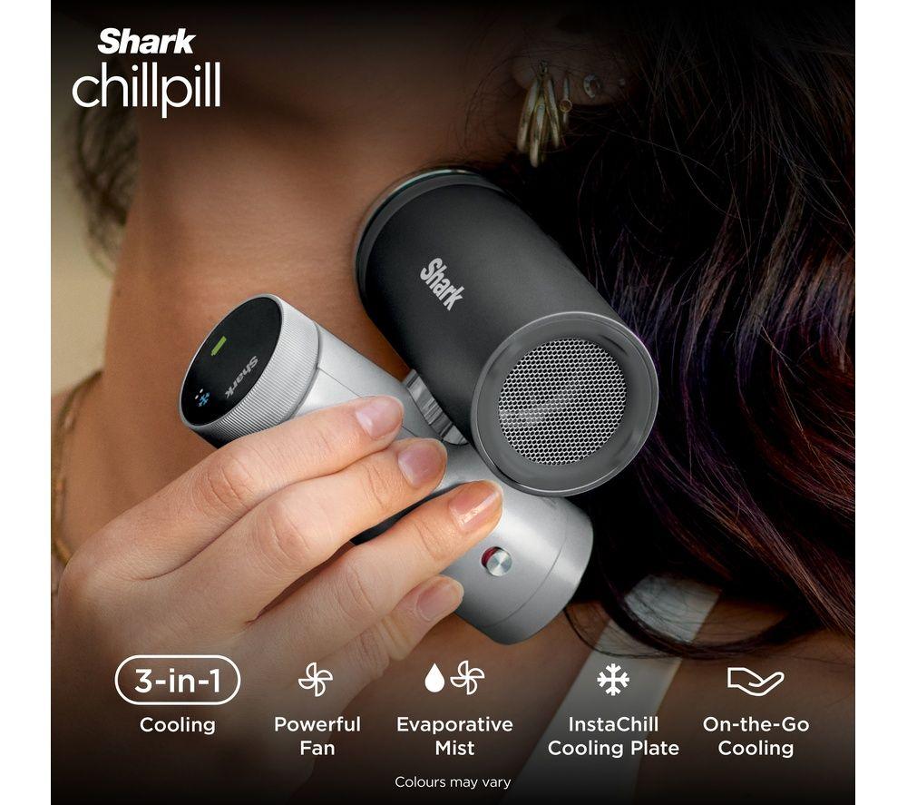 SHARK ChillPill FA025UK 3-in-1 Fan, Mist & InstaChill System with Travel Case & Crossbody Strap - Midnight image number 2 of 9