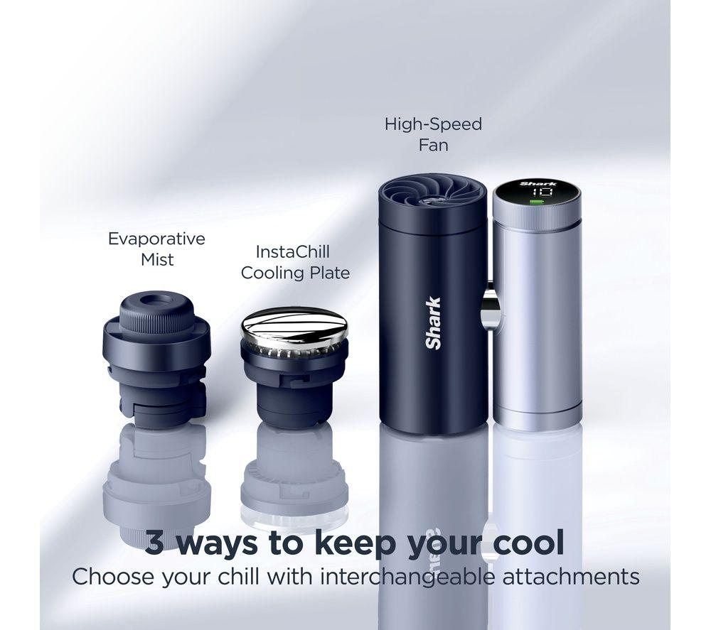 SHARK ChillPill FA025UK 3-in-1 Fan, Mist & InstaChill System with Travel Case & Crossbody Strap - Midnight image number 3 of 9