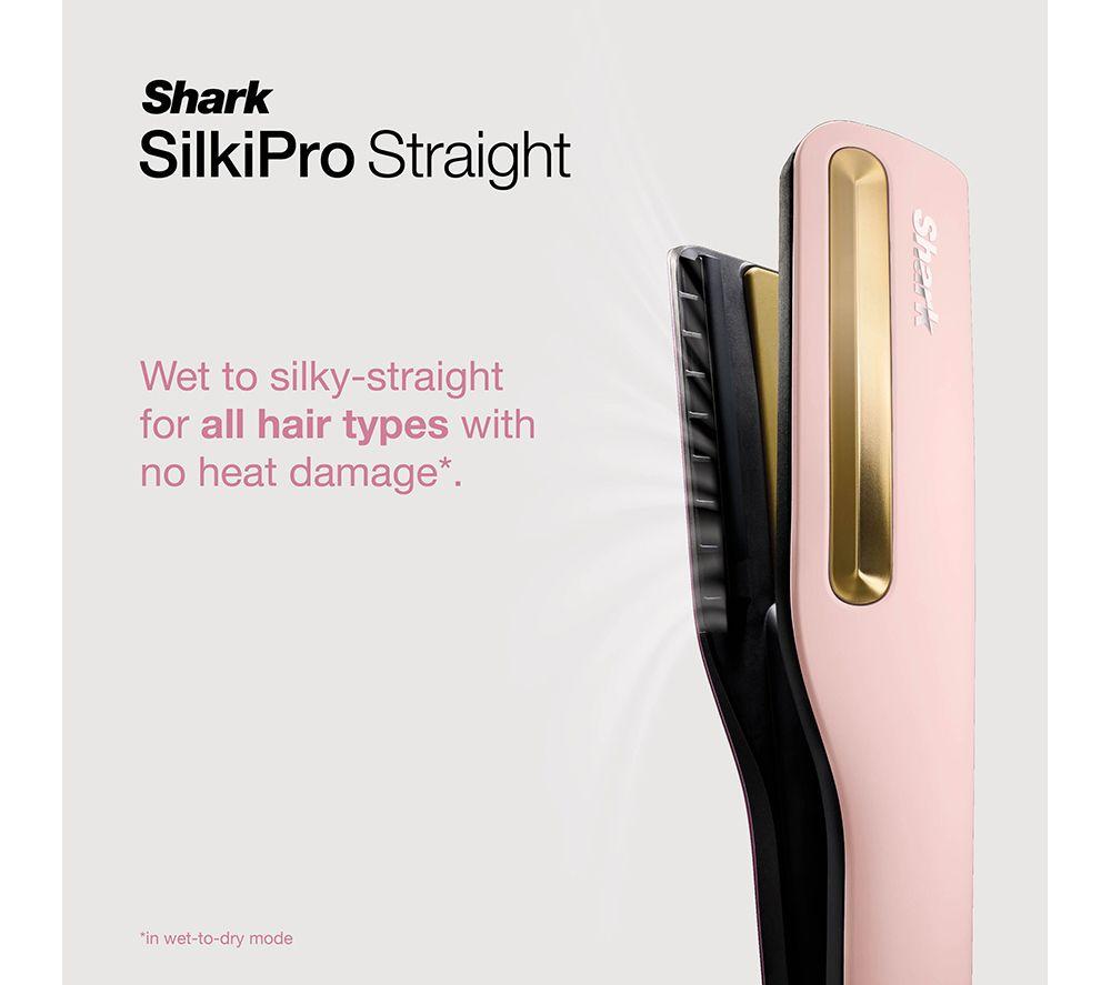 SHARK SilkiPro Straight HT401UKPK Hair Straightener & Dryer &ndash; Rose Petal image number 2 of 13