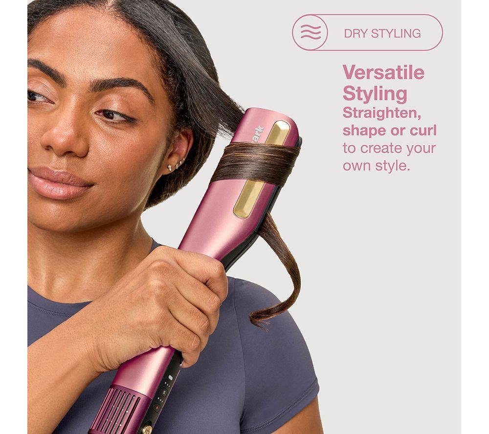 SHARK SilkiPro Straight HT401UKPK Hair Straightener & Dryer &ndash; Rose Petal image number 6 of 13