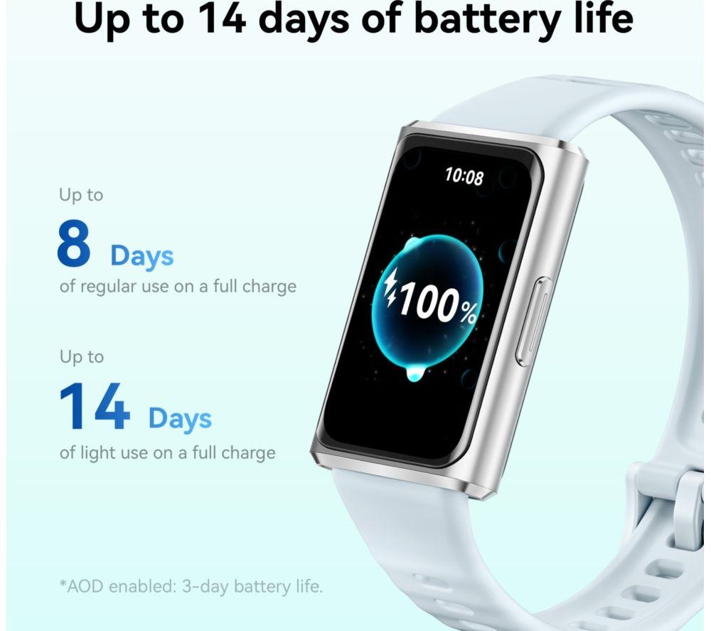 HUAWEI Band 11 Pro Fitness Tracker - Isle Blue, Fluoroelastomer Strap image number 7 of 8