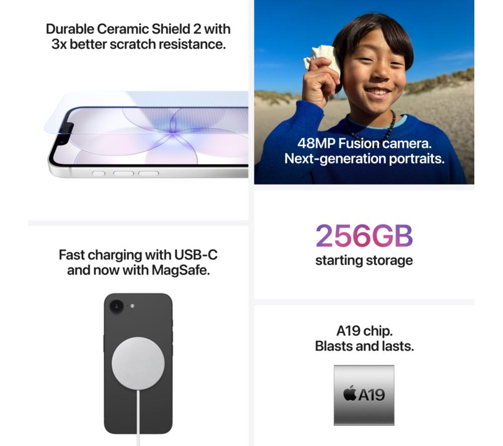 APPLE iPhone 17e - 256 GB, Pink image number 6 of 10