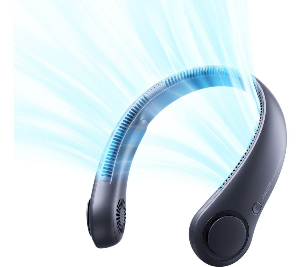 JISULIFE Portable Neck Fan 3 - Blue image number 2 of 4