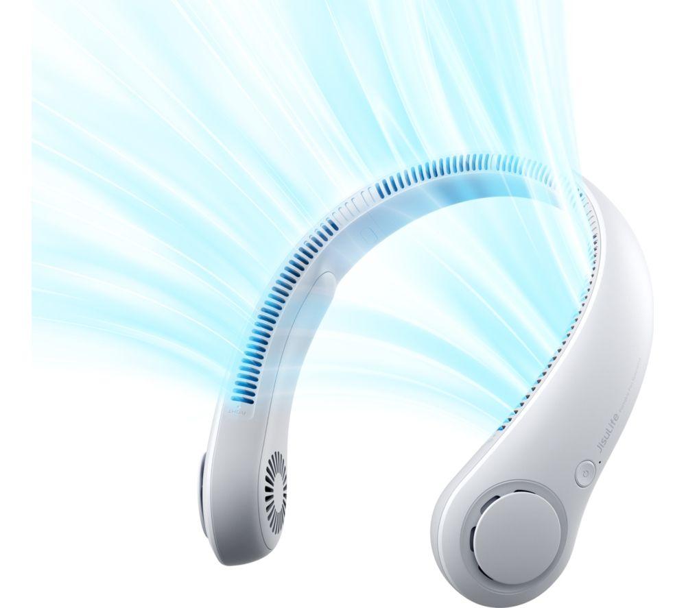 JISULIFE Portable Neck Fan 3 - Grey image number 2 of 7