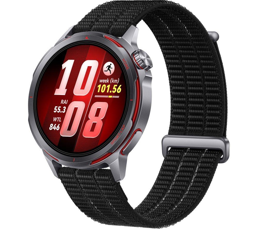 HUAWEI Watch GT Runner 2 - Titanium with Midnight Black Woven Strap, 43.5 mm