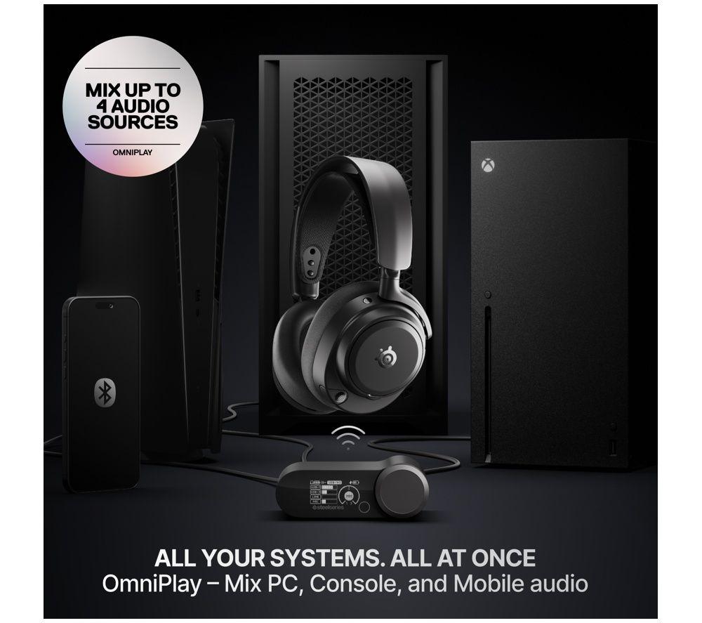 STEELSERIES Arctis Nova Pro Omni Wireless 7.1 Gaming Headset for PC & PlayStation - Black image number 3 of 10