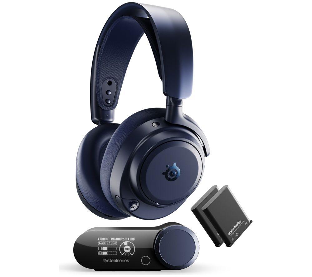 STEELSERIES Arctis Nova Pro Omni Wireless 7.1 Gaming Headset for PC & PlayStation - Midnight Blue
