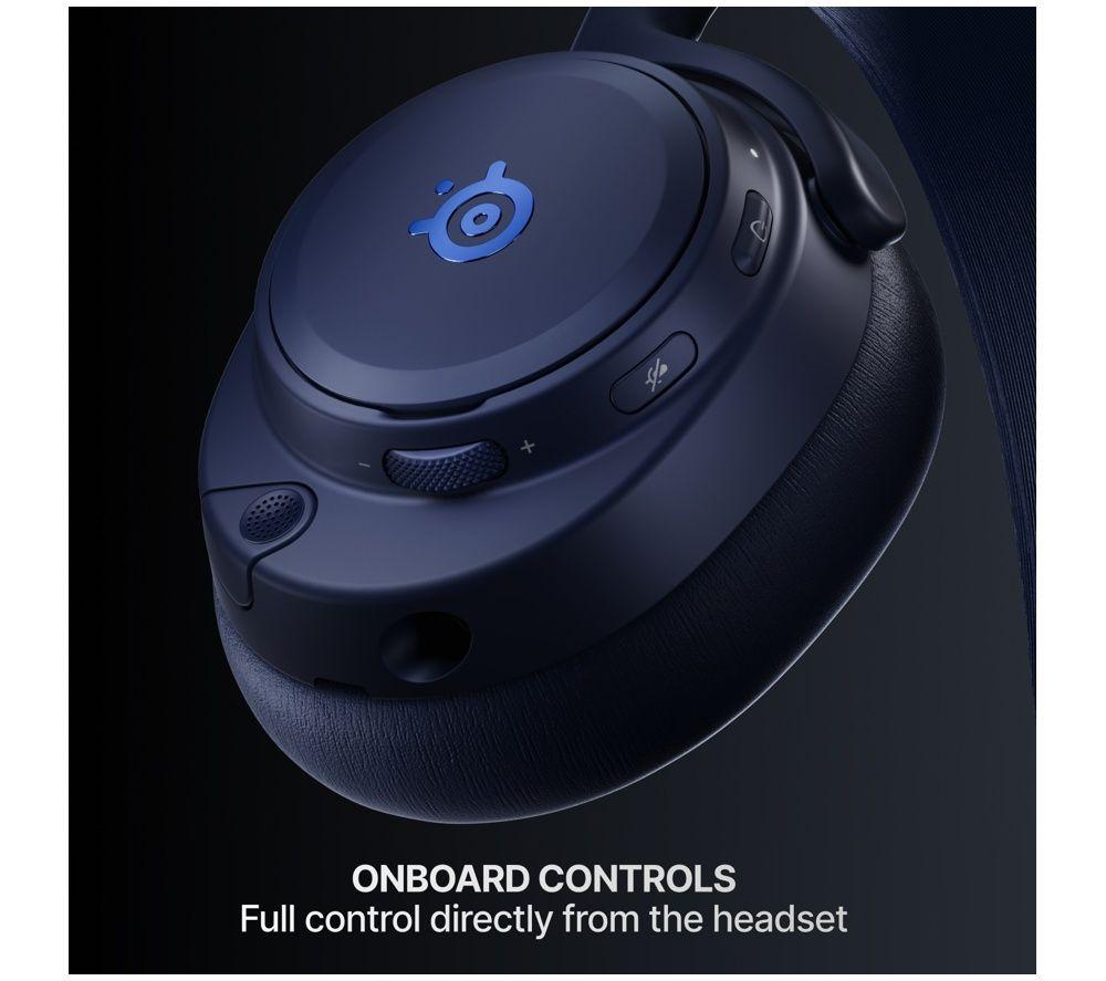 STEELSERIES Arctis Nova Pro Omni Wireless 7.1 Gaming Headset for PC & PlayStation - Midnight Blue image number 10 of 10