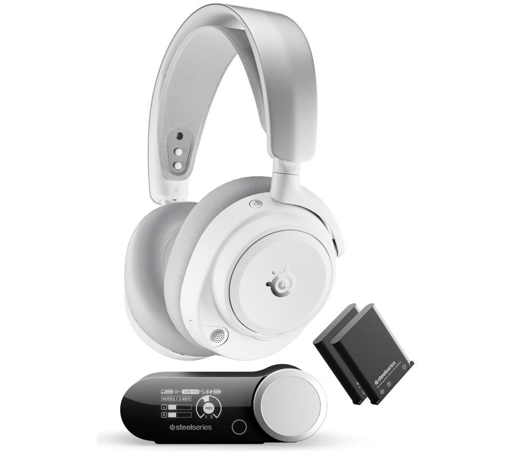 STEELSERIES Arctis Nova Pro Omni Wireless 7.1 Gaming Headset for PC & PlayStation - White