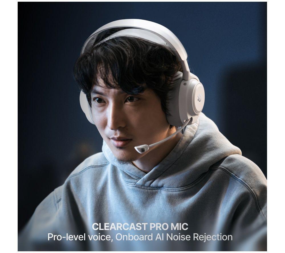 STEELSERIES Arctis Nova Pro Omni Wireless 7.1 Gaming Headset for PC & PlayStation - White image number 8 of 10