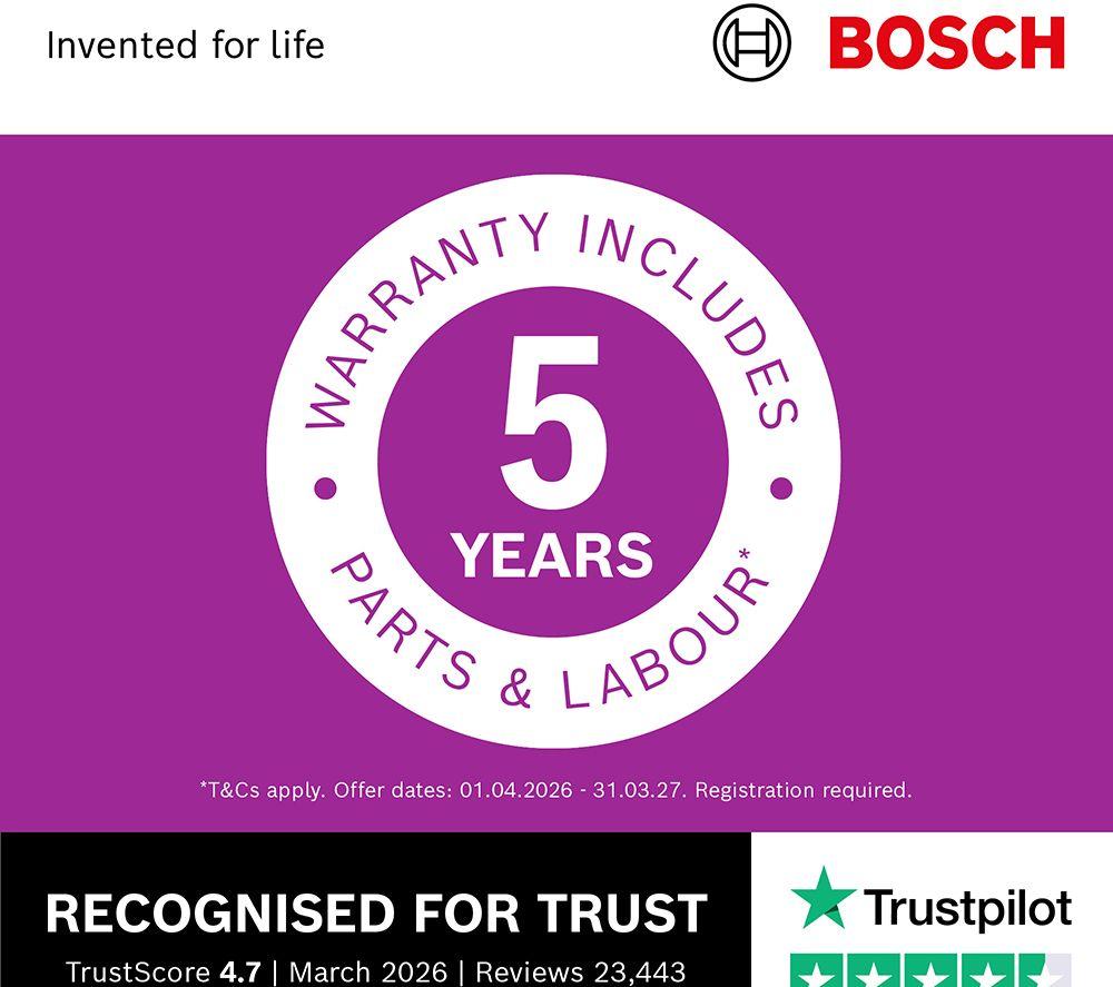 BOSCH Series 4 SPS4HMI14G Slimline WiFi-enabled Dishwasher - Brushed Steel image number 3 of 17