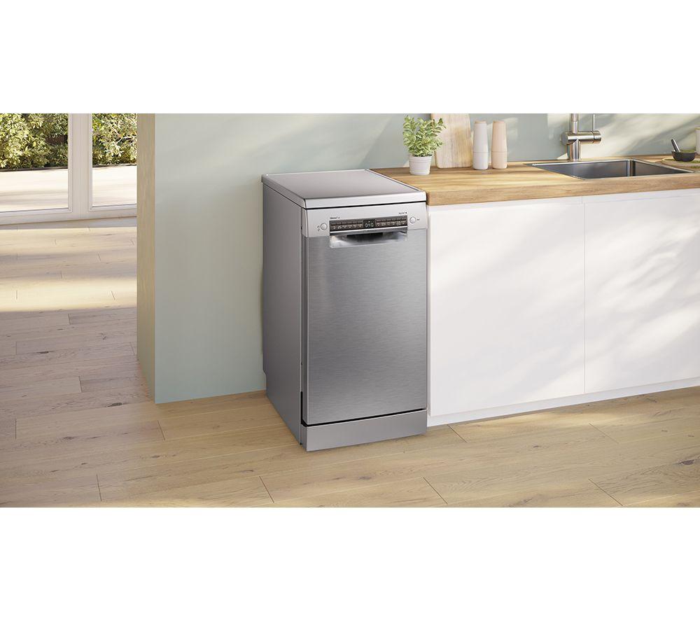 BOSCH Series 4 SPS4HMI14G Slimline WiFi-enabled Dishwasher - Brushed Steel image number 4 of 17