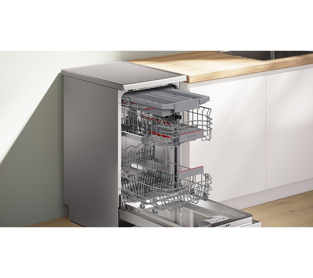 BOSCH Series 4 SPS4HMI14G Slimline WiFi-enabled Dishwasher - Brushed Steel image number 5 of 17