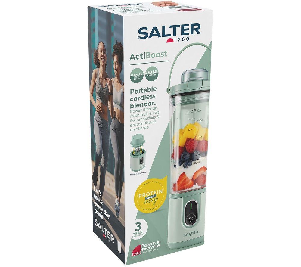 SALTER ActiBoost Portable Blender - Green image number 2 of 6