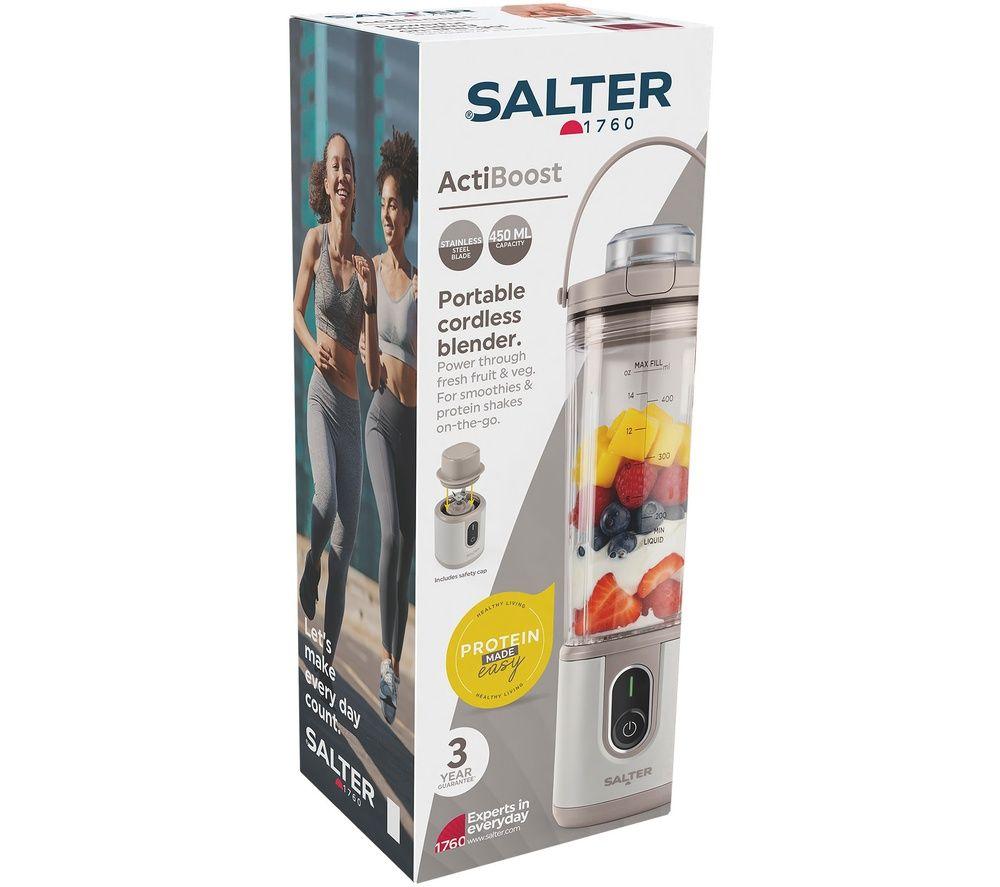 SALTER ActiBoost Portable Blender - Stone image number 2 of 5