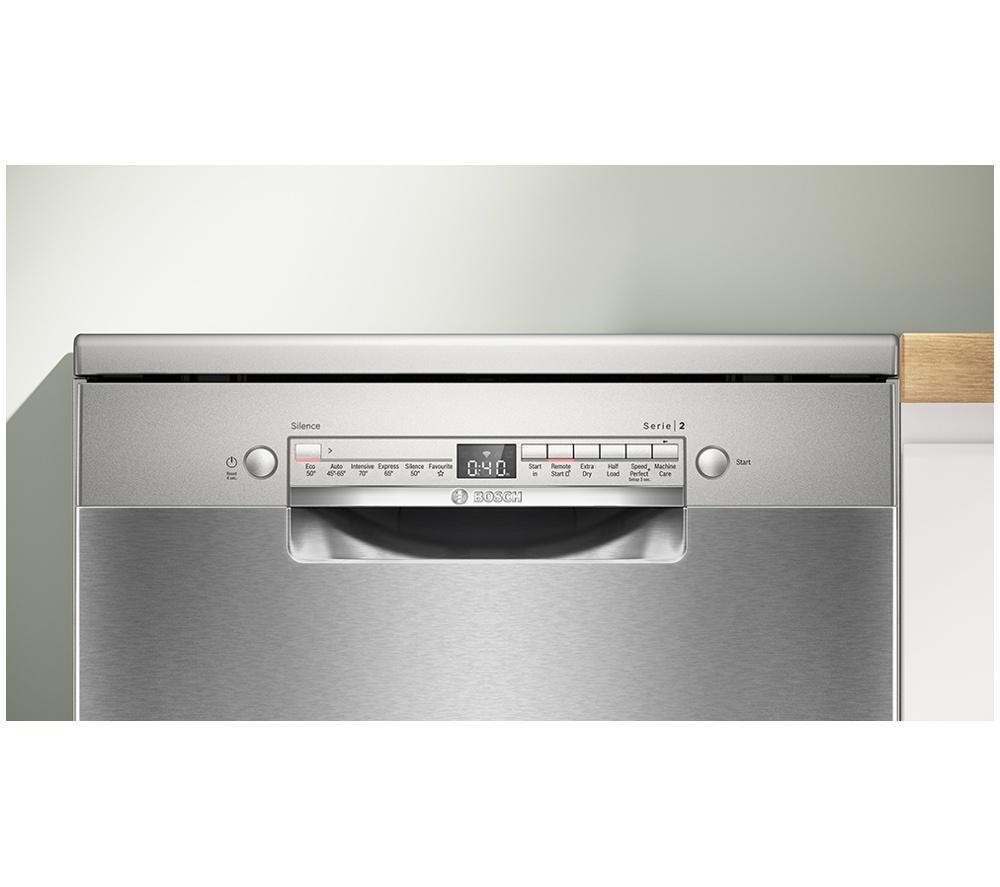 BOSCH Series 2 SMS2HVI06G Full-size WiFi-enabled Dishwasher - Brushed Steel image number 2 of 15