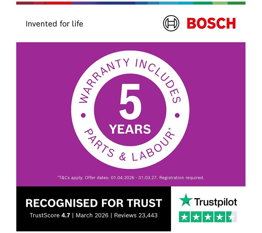 BOSCH Series 2 SMS2HVI06G Full-size WiFi-enabled Dishwasher - Brushed Steel image number 3 of 15