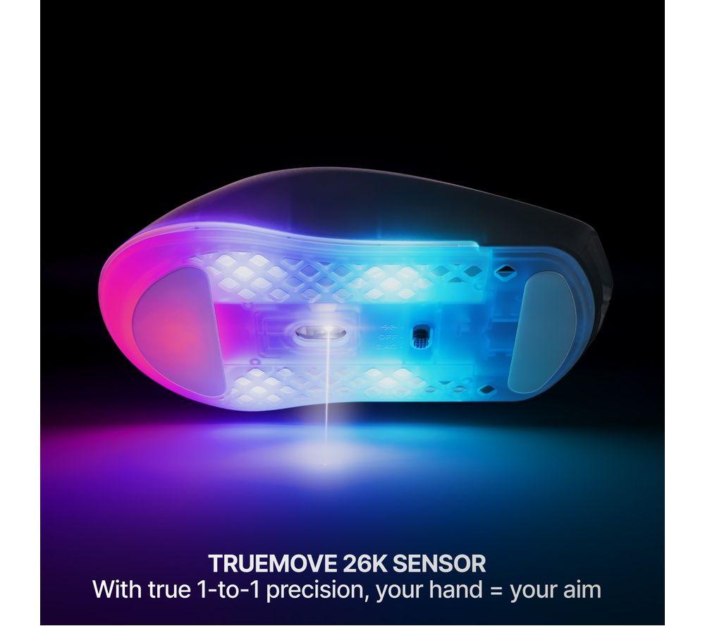 STEELSERIES Aerox 3 Gen 2 RGB Wireless Optical Gaming Mouse - Shadow image number 5 of 8