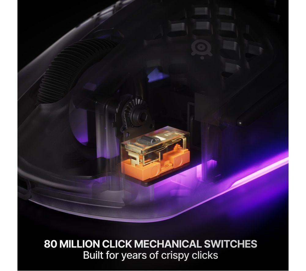 STEELSERIES Aerox 3 Gen 2 RGB Wireless Optical Gaming Mouse - Ghost image number 6 of 8