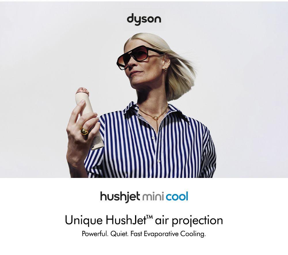 DYSON Hushjet Mini Cool Handheld Fan - Stone & Blush image number 2 of 8