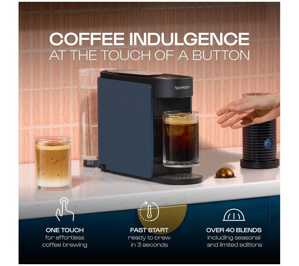 NESPRESSO by Krups Vertuo Up XN9404G0 Smart Pod Coffee Machine - Blue image number 4 of 15