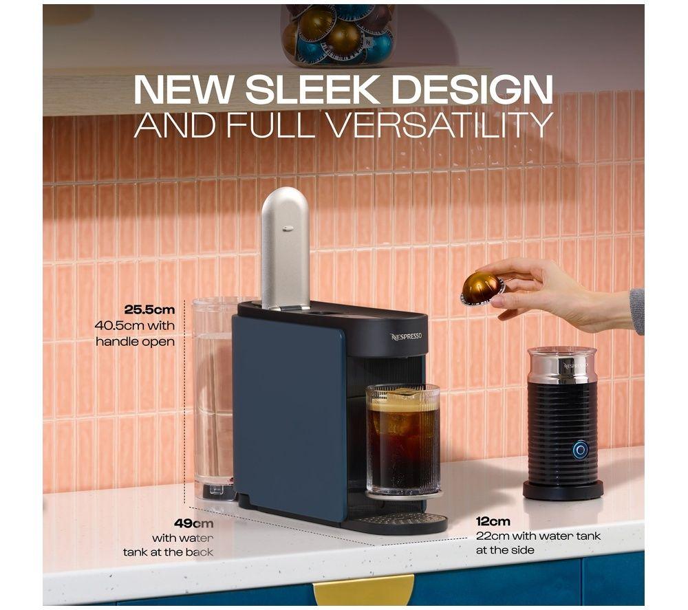 NESPRESSO by Krups Vertuo Up XN9404G0 Smart Pod Coffee Machine - Blue image number 6 of 15