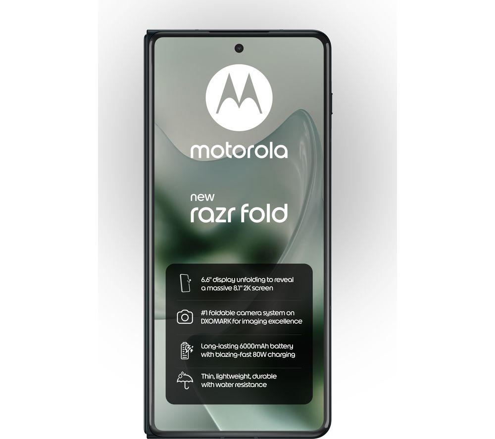 MOTOROLA RAZR Fold - 512 GB, Blackened Blue image number 6 of 10