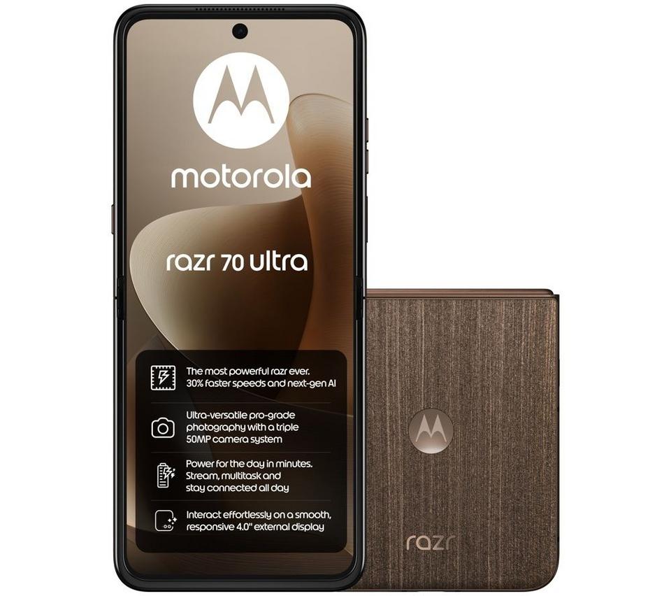 MOTOROLA Razr 70 Ultra - 512 GB, Wood