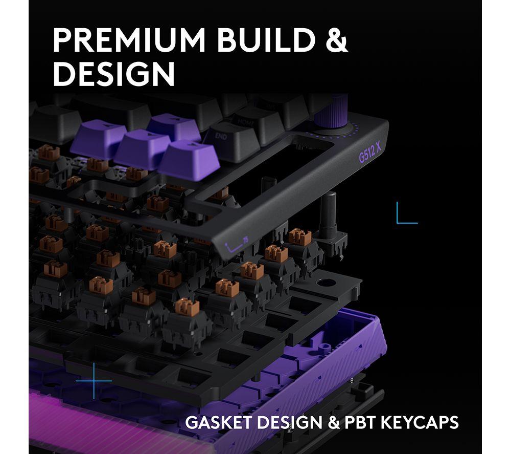 LOGITECH G512 X 75 Mechanical Gaming Keyboard - Black image number 10 of 11