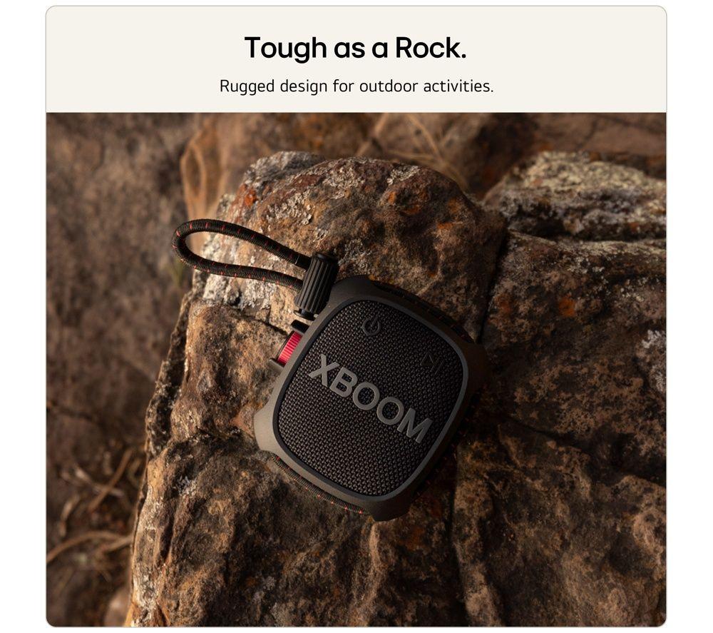 LG xboom Rock Portable Bluetooth Speaker - Black image number 5 of 10