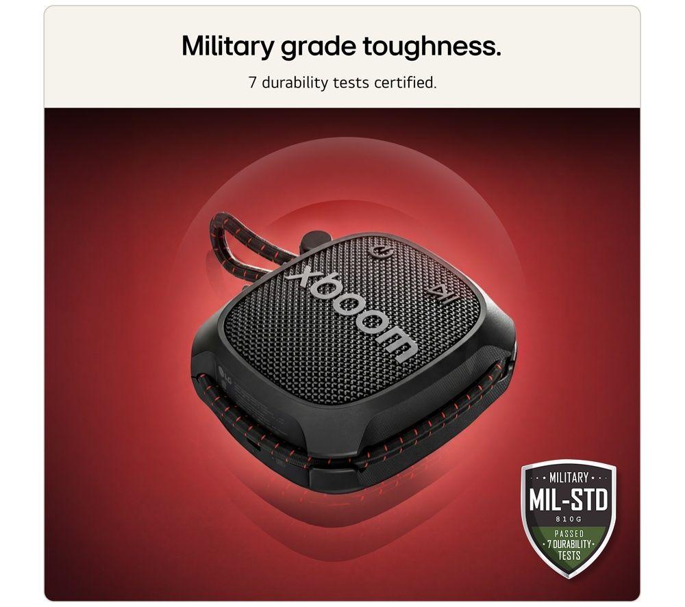 LG xboom Rock Portable Bluetooth Speaker - Black image number 7 of 10