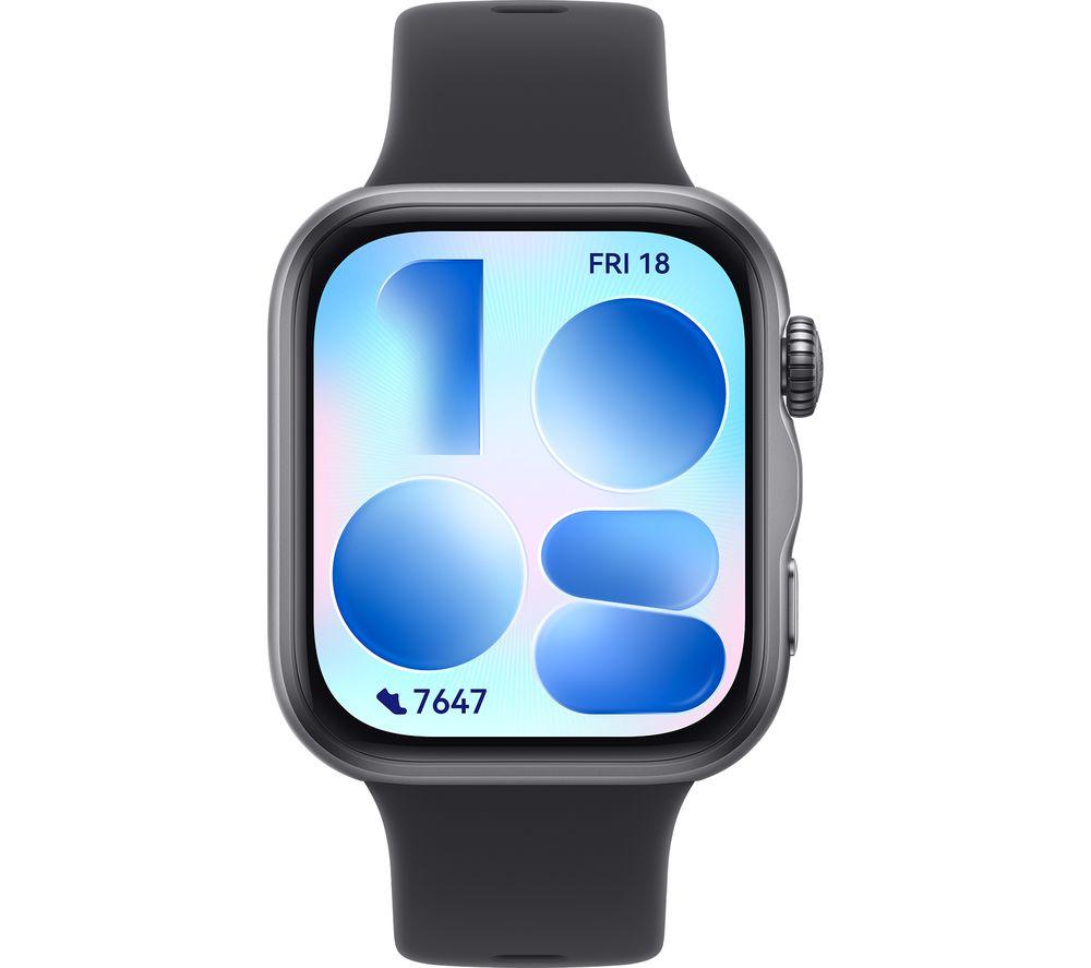 HUAWEI Watch Fit 5 - Black Aluminium Alloy with Black Fluoroelastomer Strap image number 2 of 12