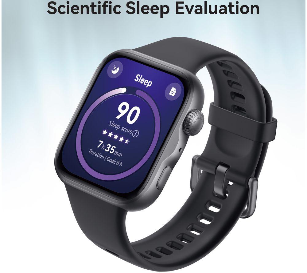 HUAWEI Watch Fit 5 - Black Aluminium Alloy with Black Fluoroelastomer Strap image number 8 of 12