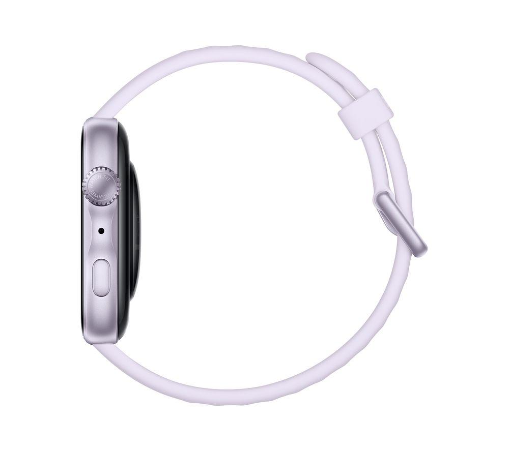 HUAWEI Watch Fit 5 - Silver Aluminium Alloy with Purple Fluoroelastomer Strap image number 4 of 11