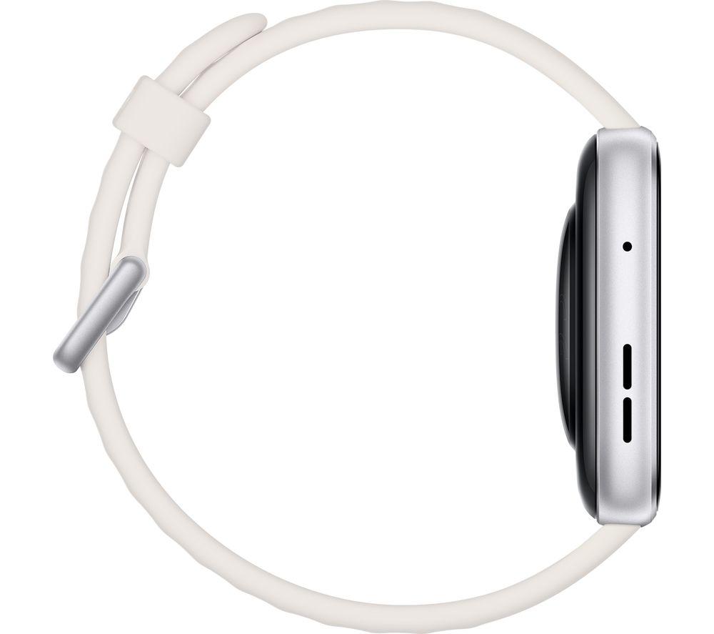 HUAWEI Watch Fit 5 - Silver Aluminium Alloy with White Fluoroelastomer Strap image number 4 of 12