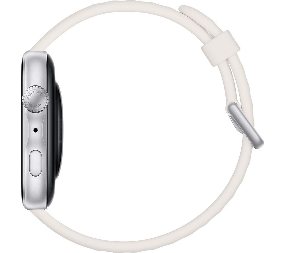 HUAWEI Watch Fit 5 - Silver Aluminium Alloy with White Fluoroelastomer Strap image number 7 of 12