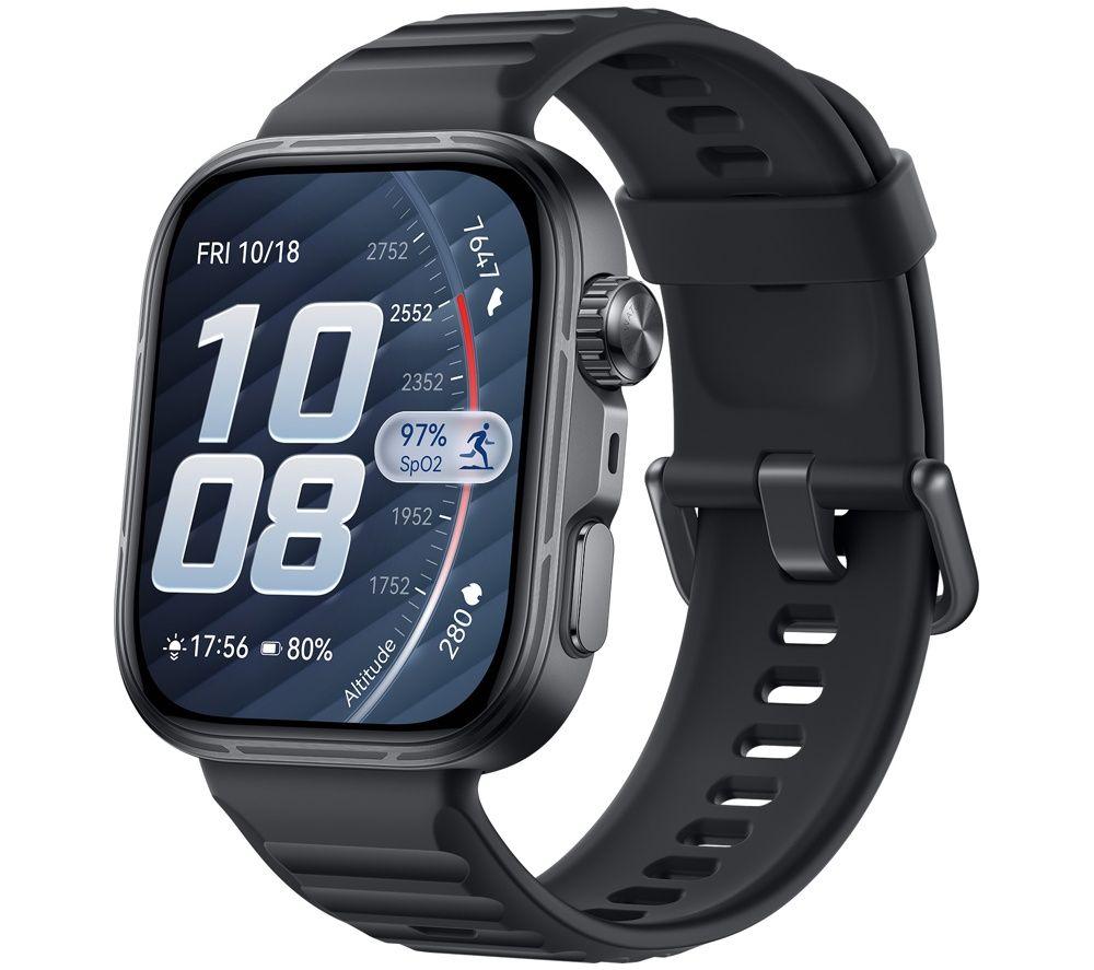 HUAWEI Watch Fit 5 Pro - Titanium Black with Black Fluoroelastomer Strap