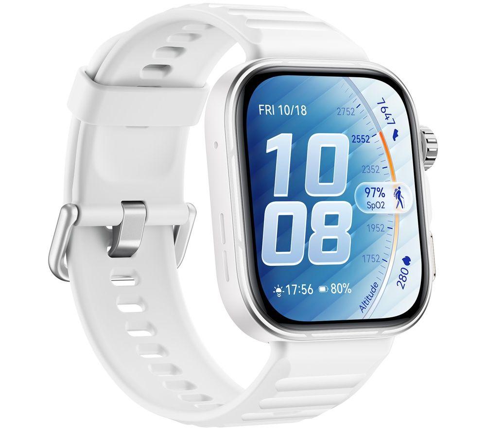 HUAWEI Watch Fit 5 Pro - Titanium White with White Woven Strap image number 4 of 12