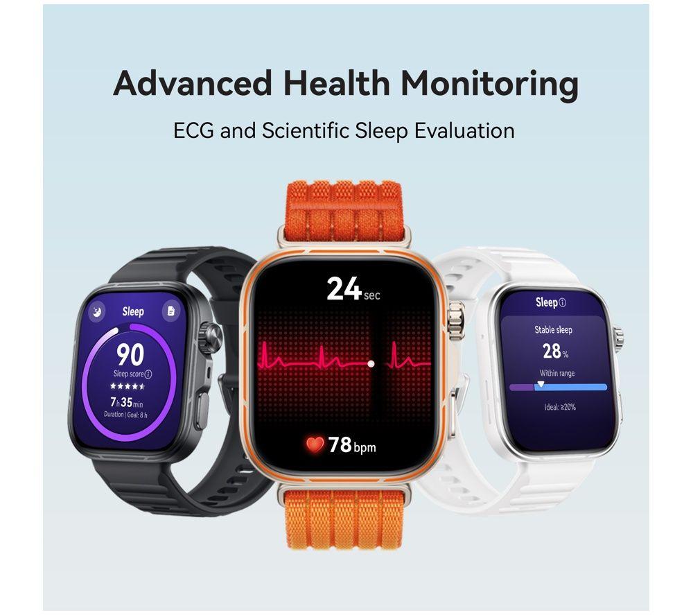 HUAWEI Watch Fit 5 Pro - Titanium White with White Woven Strap image number 9 of 12